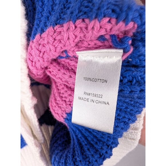 Central Park West Womens Small Yasmin Striped Knit Button-Up Sweater Vest NWT - Picture 3 of 7